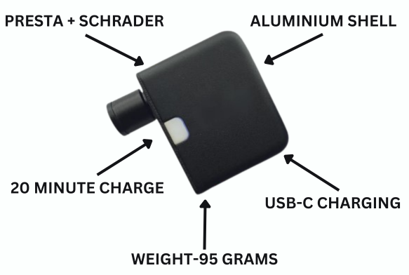 Portable Mini Bike Pump Rechargeable Type-C