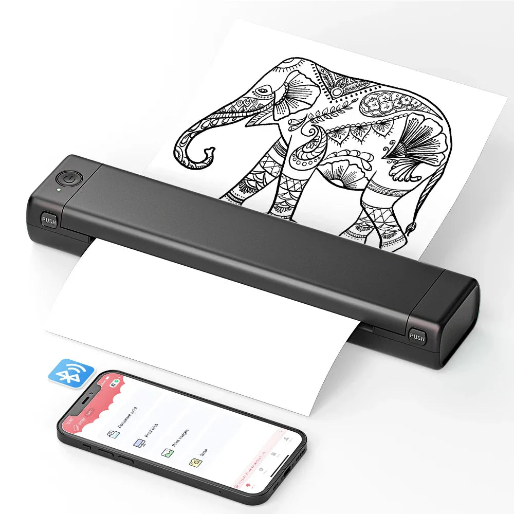 Mobile Compact Wireless Thermal Label Printer - Lusomart