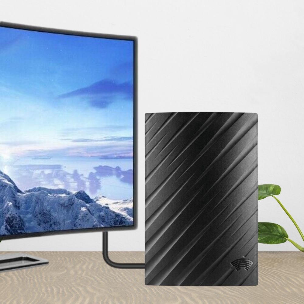 Ultra HD Indoor TV Antenna - Long Range 4K Receiver