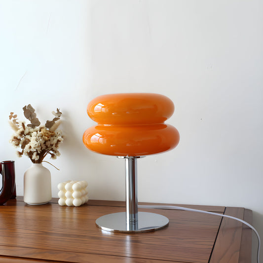 Elegant Glass LED Desk Lamp for Living Room Decor - Lusomart