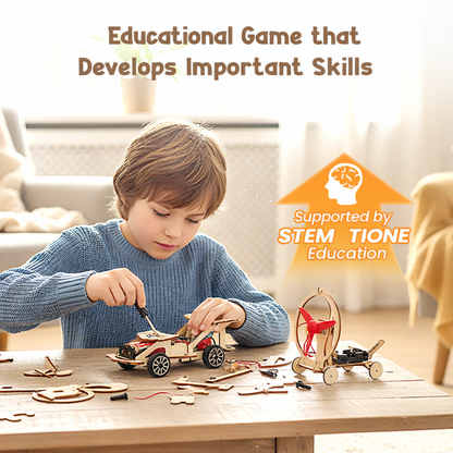 Educational Wooden Car Construction Toy Set for Kids