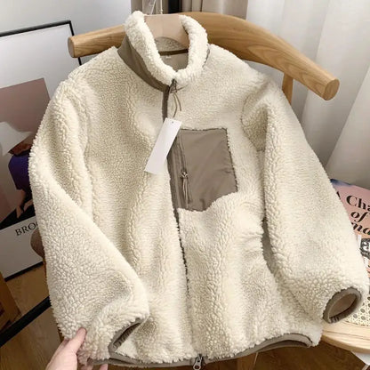 Soft Women's Fleece Zip Up Jacket for Daily Wear