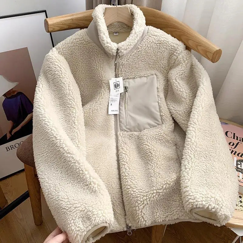 Soft Women's Fleece Zip Up Jacket for Daily Wear