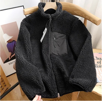 Soft Women's Fleece Zip Up Jacket for Daily Wear