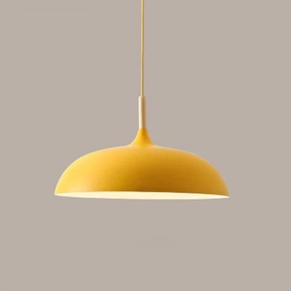 PastelGlow | Retro-Style Metal Pendant Light for Kitchen Illumination 6