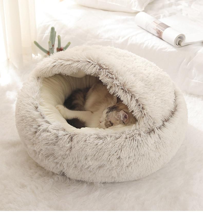 PawNest | Cozy Plush Dog Bed for Cats and Small Dogs 2