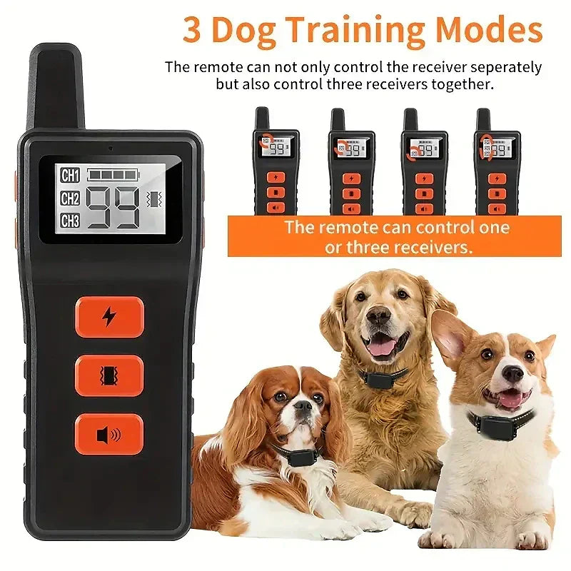 Wireless Rechargeable Dog Training Collar Set