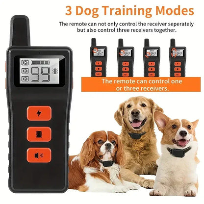 Wireless Rechargeable Dog Training Collar Set