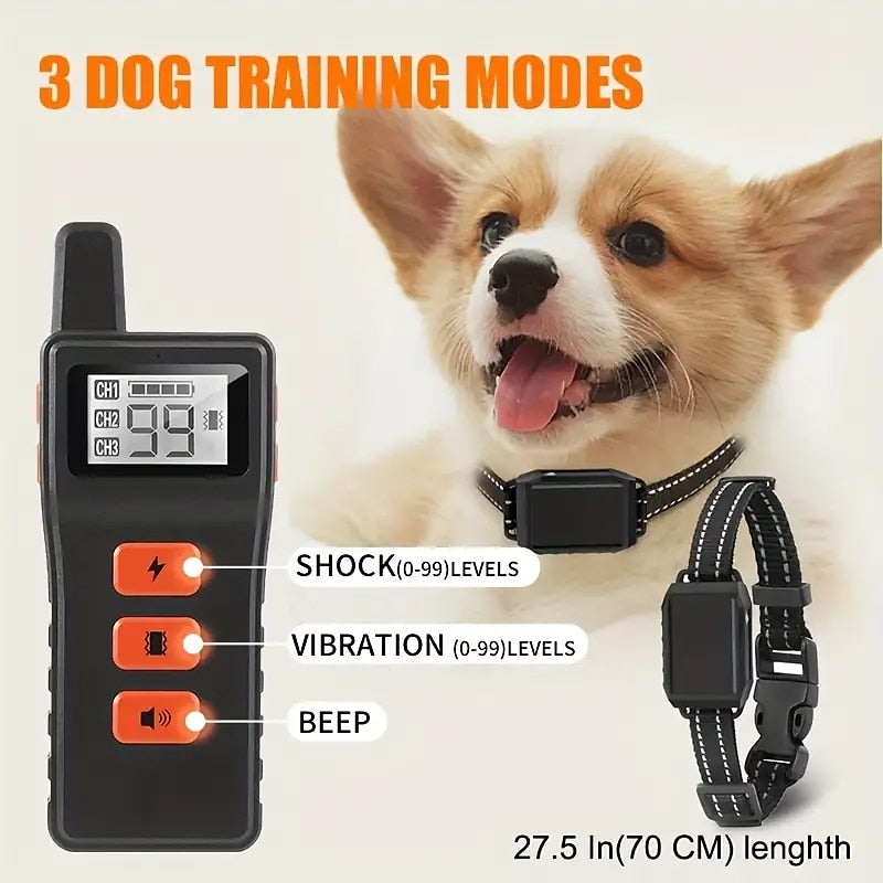Wireless Rechargeable Dog Training Collar Set