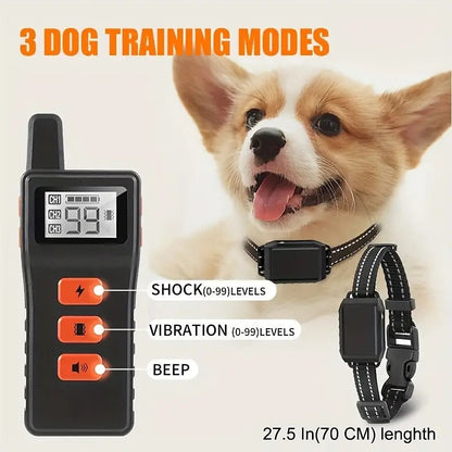 Wireless Rechargeable Dog Training Collar Set