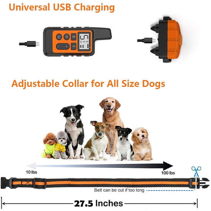 Advanced Waterproof Remote Dog Training Collar 500m Range