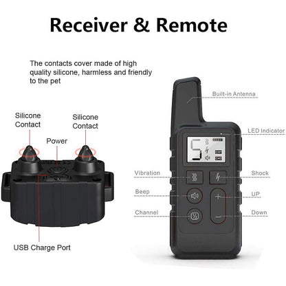 Advanced Waterproof Remote Dog Training Collar 500m Range