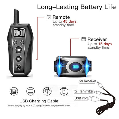 Humane Dog Training Collar with Remote Control
