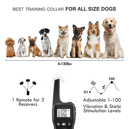 Advanced Remote Dog Training Collar With LED Light