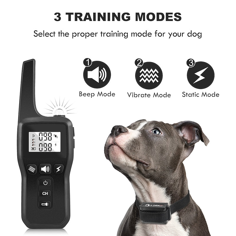 Advanced Remote Dog Training Collar With LED Light