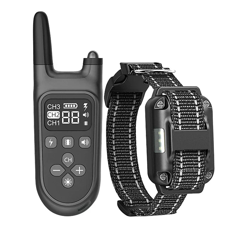 Pet Training Collar with Beep, Vibe, Shock Functions - Lusomart