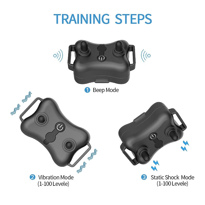 Pet Training Collar with Beep, Vibe, Shock Functions