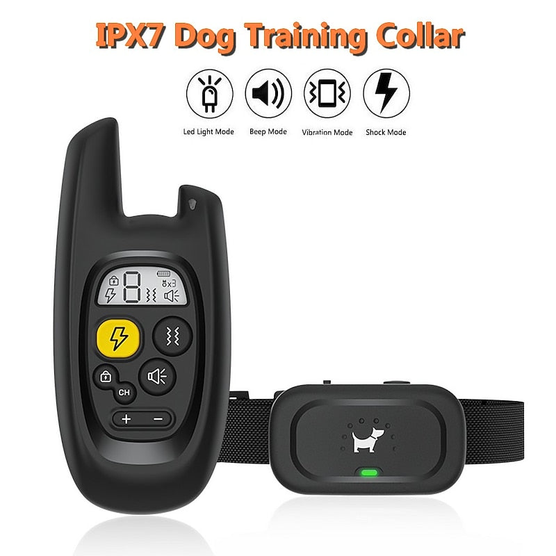 Waterproof Rechargeable Remote Dog Training Collar - Lusomart