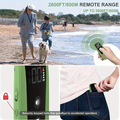 Advanced Pet Training Collar with Beep Vibration Light