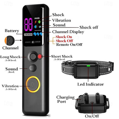 Advanced Waterproof Dog Training Collar Adjustable