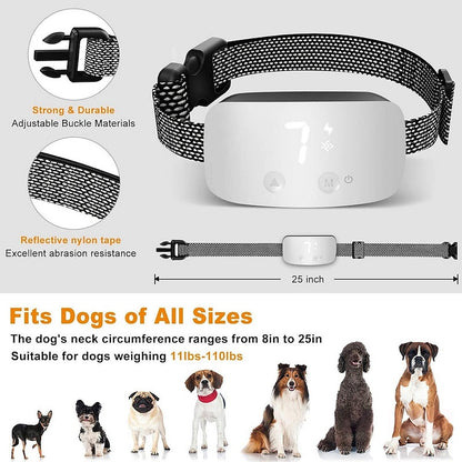 Waterproof Rechargeable Anti Bark Dog Collar