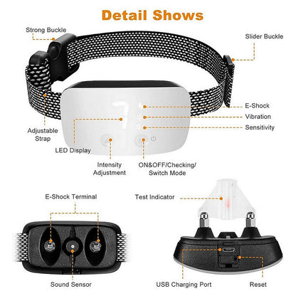 Waterproof Rechargeable Anti Bark Dog Collar