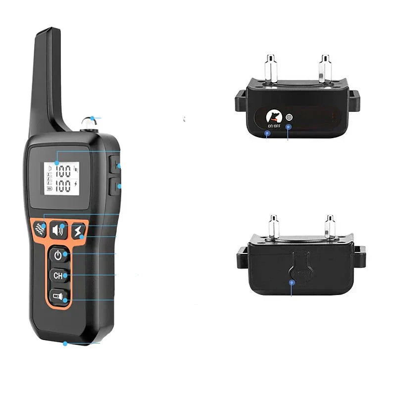 Waterproof Remote Dog Training Collar 1000m Range
