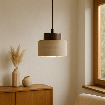 Pendrel | Travertine-Inspired Stone Pendant Light for Modern Homes 1