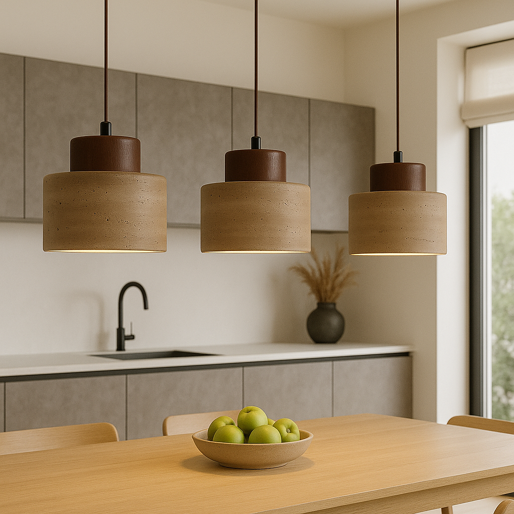Pendrel | Travertine-Inspired Stone Pendant Light for Modern Homes 4