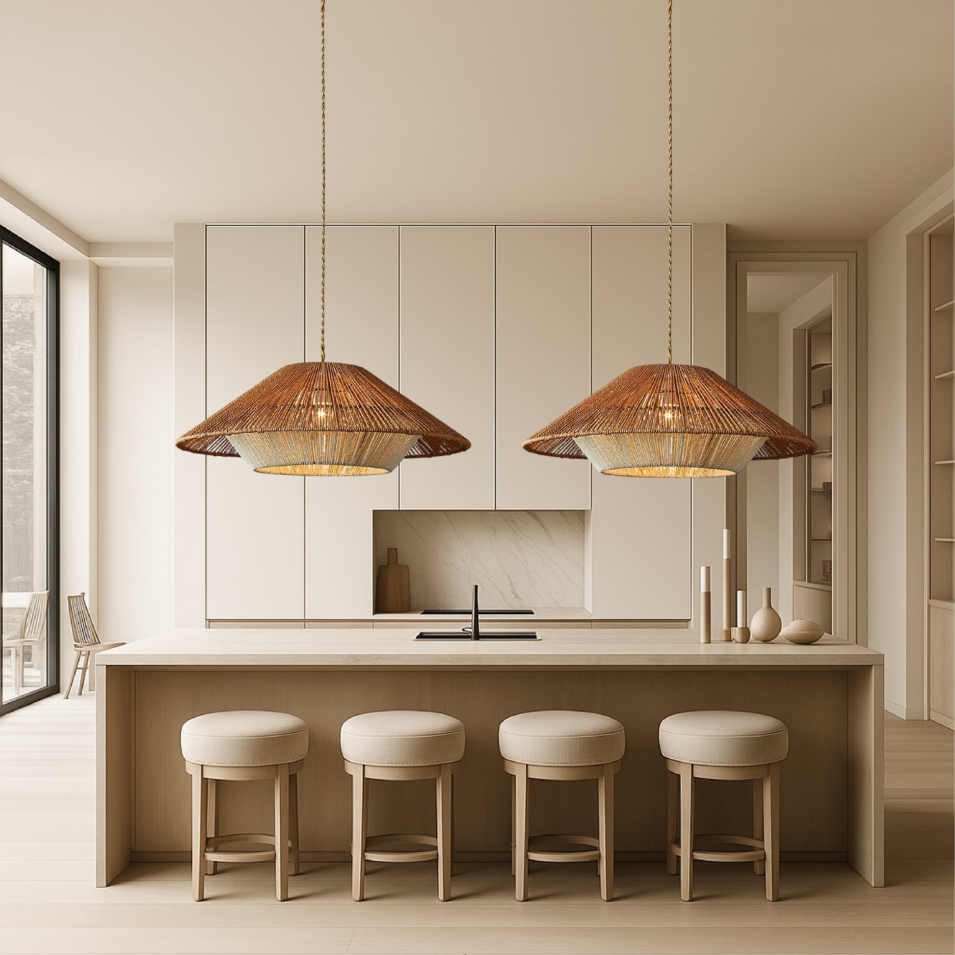 Pendrix | Artistic Woven Bamboo Hanging Lamp for Modern Interiors 5