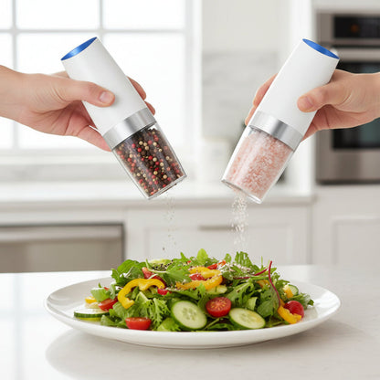 Automatic Salt Pepper Mill Electric Grinder Set