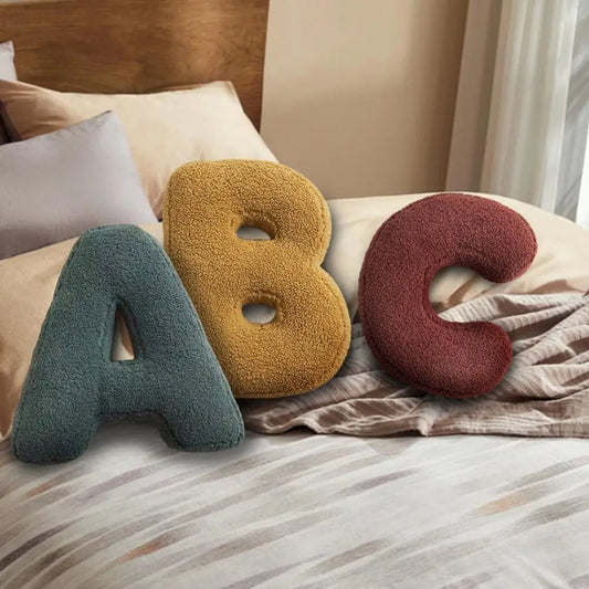 Colorful Letter Decorative Accent Pillow Cushion - Lusomart