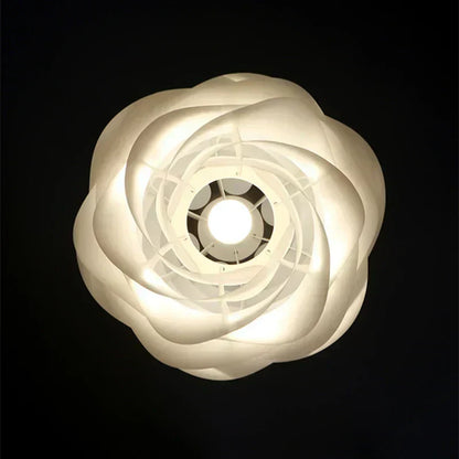 Elegant Layered Ceiling Lamp with LED Lighting