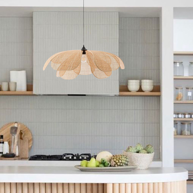 Petal Rattan Flower Pendant Lamp 7