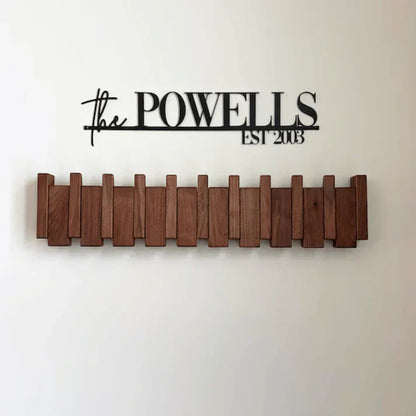 PianoCraft | Elegant Artistic Wooden Coat Rack with Multiple Hooks 1