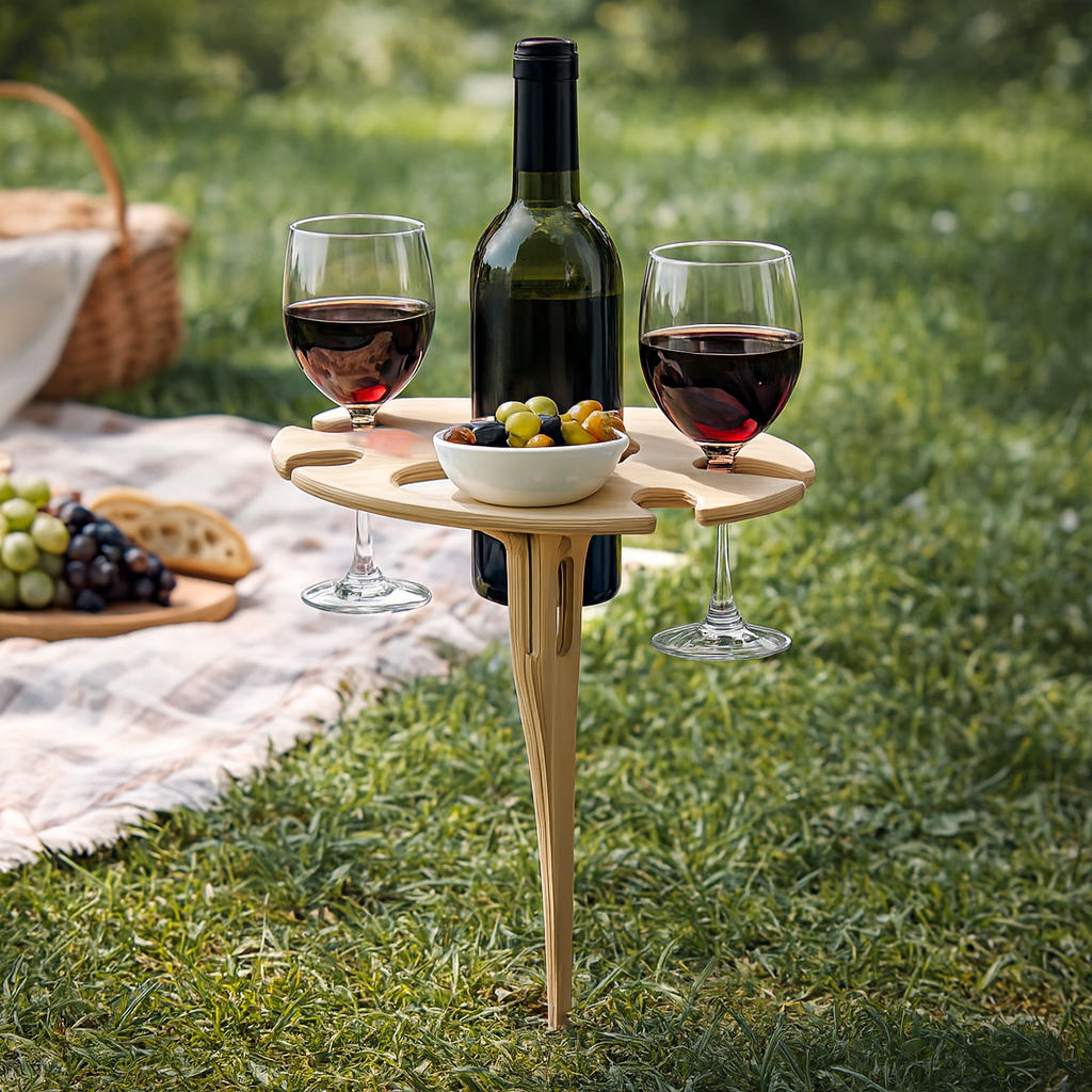 Portable Wine Table Outdoor Party Stand - Lusomart