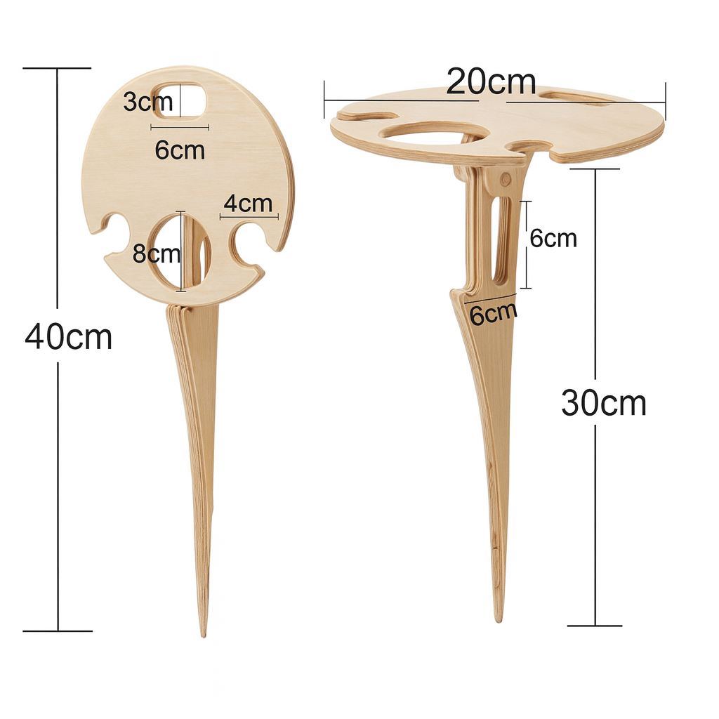 Portable Wine Table Outdoor Party Stand