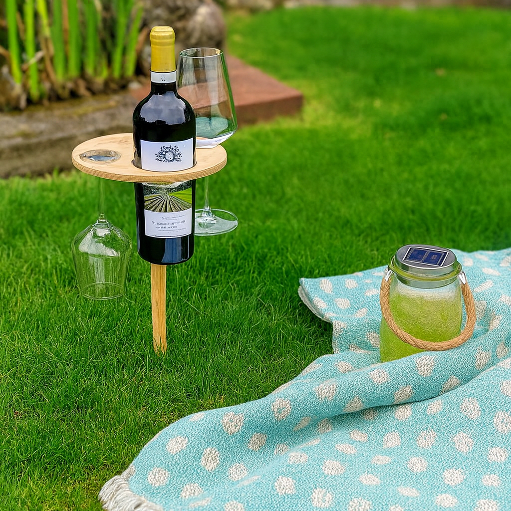 Portable Wine Table Outdoor Party Stand