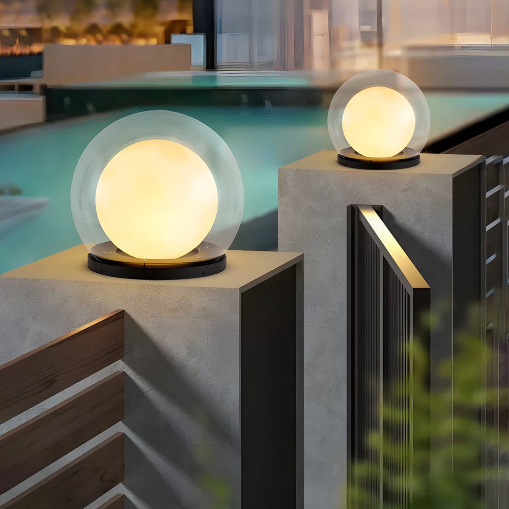 Outdoor Double Layer Solar Globe Lanterns