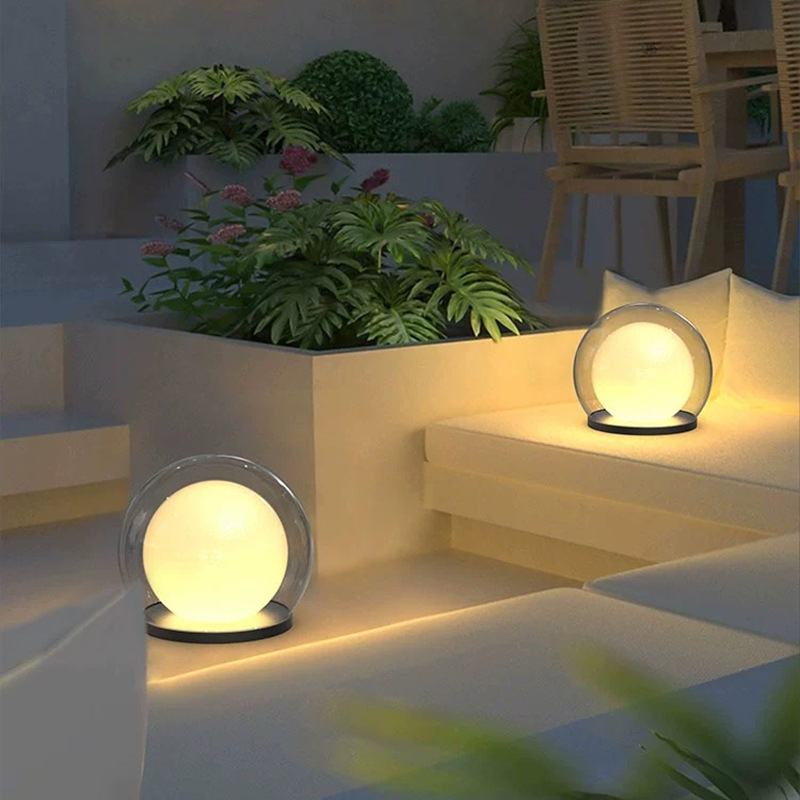 Outdoor Double Layer Solar Globe Lanterns