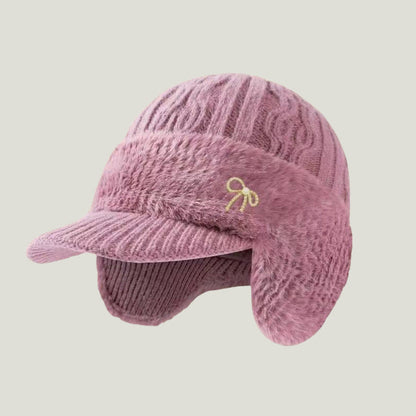 Warm Fleece Lined Trapper Beanie Hat