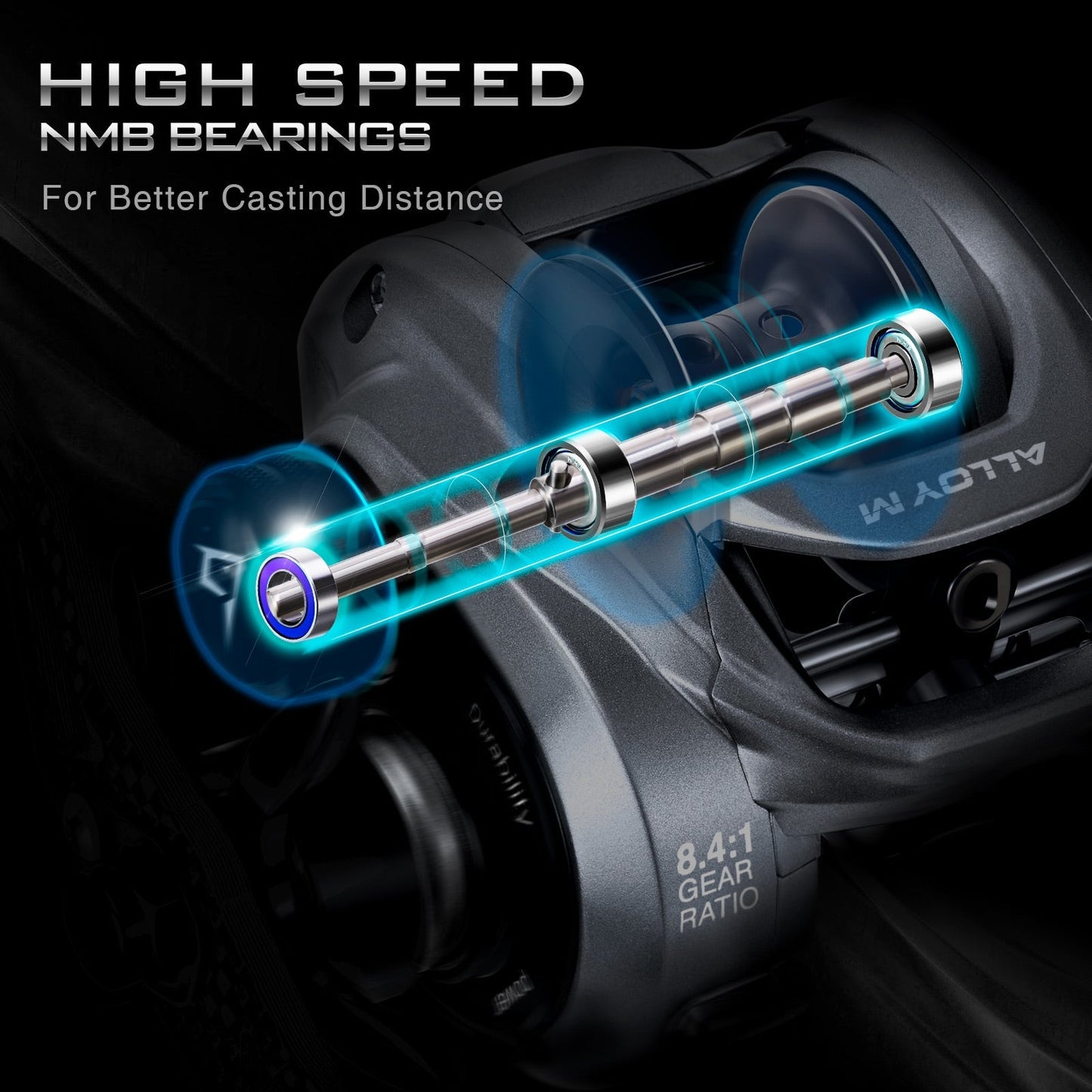 Durable Saltwater Baitcasting Fishing Reel