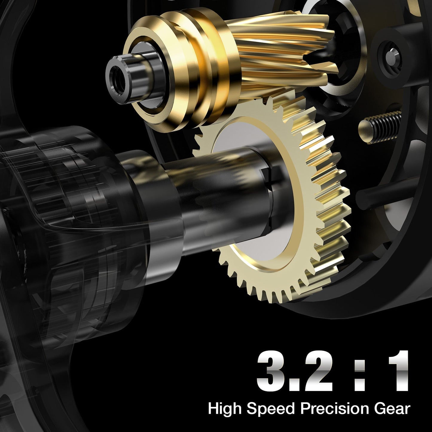 Premium Carbon Inline Ice Fishing Reel with Magnetic System