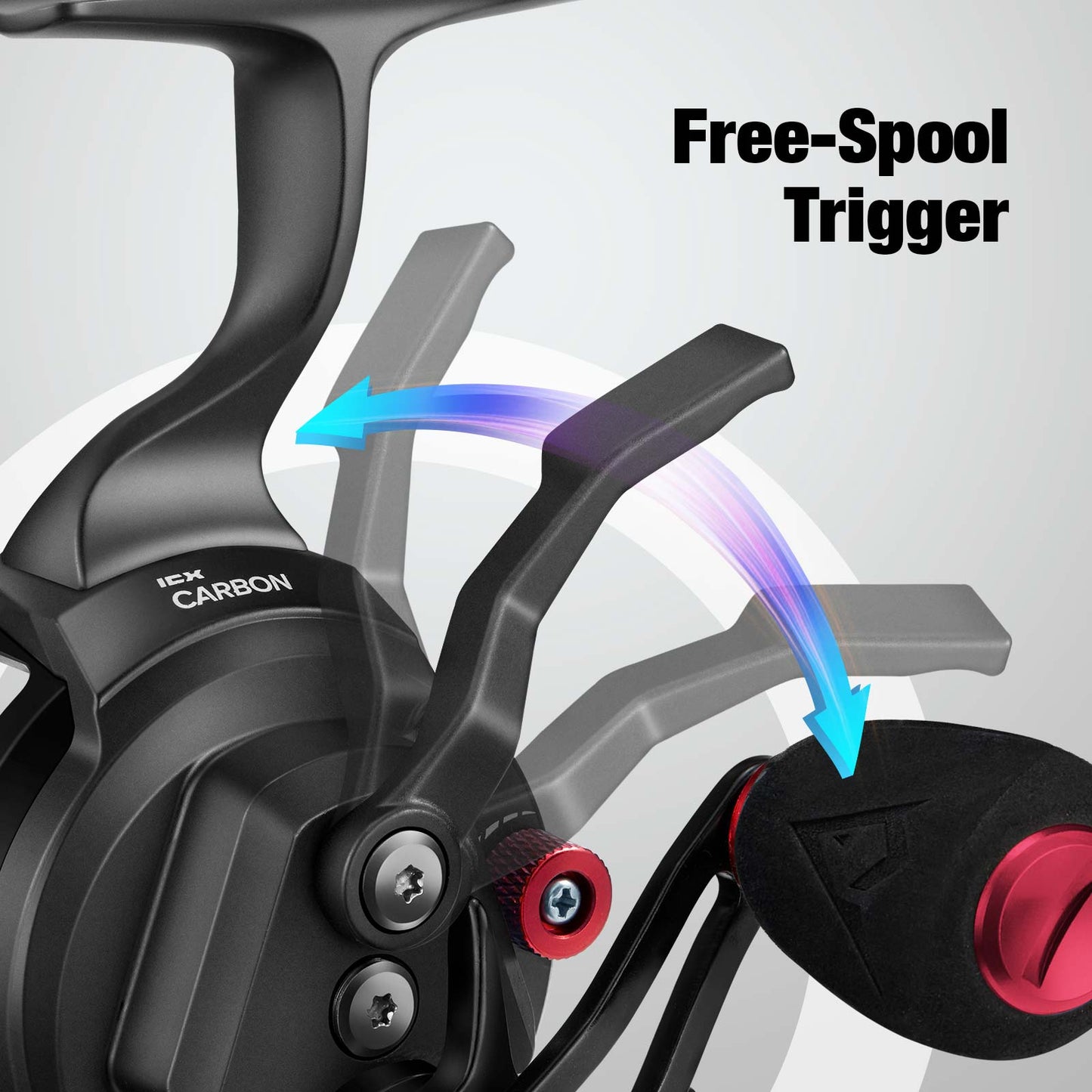 Premium Carbon Inline Ice Fishing Reel with Magnetic System