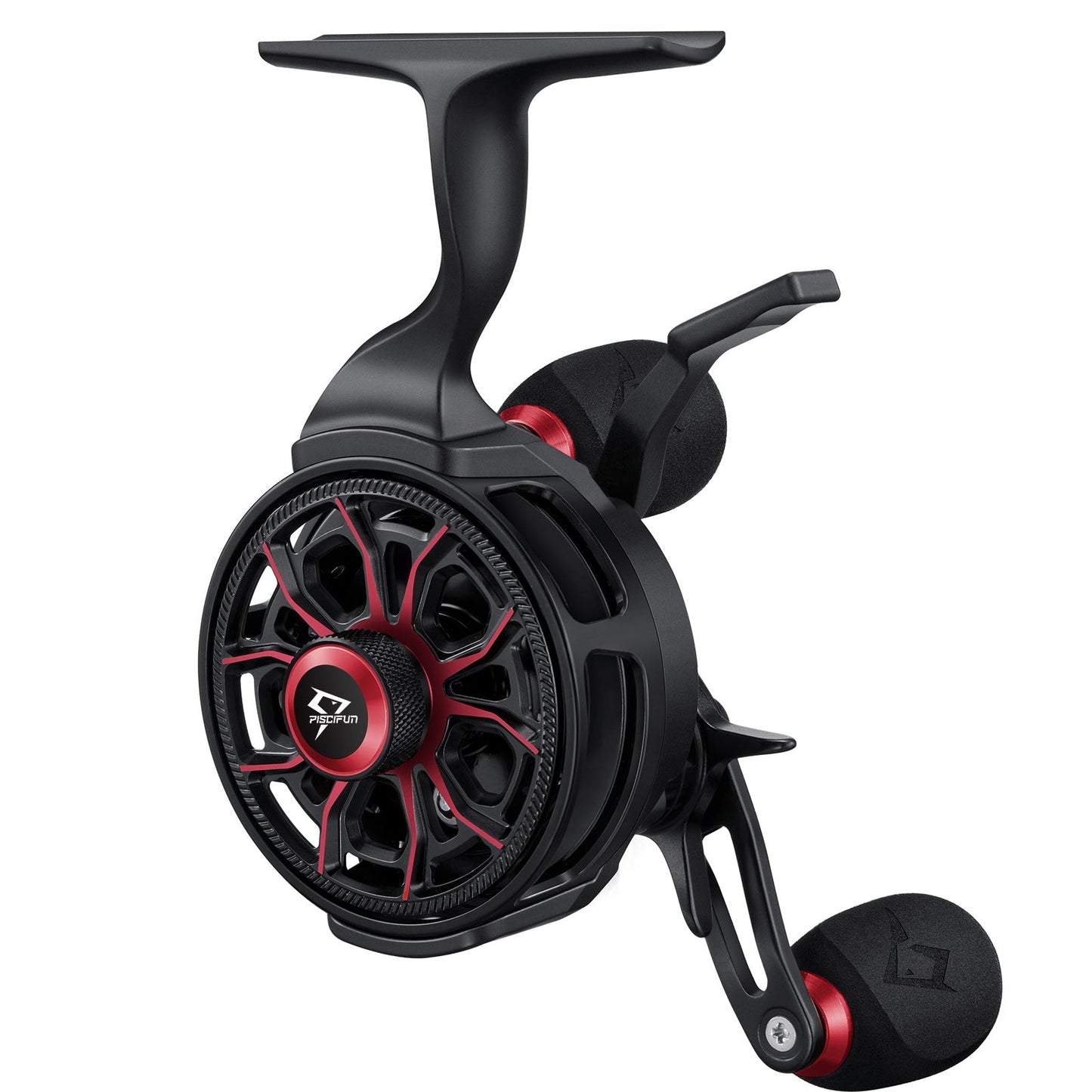 Premium Carbon Inline Ice Fishing Reel with Magnetic System - Lusomart