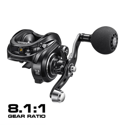 Powerful Baitcasting Fishing Reel 15kg Drag 8+1 Bearings