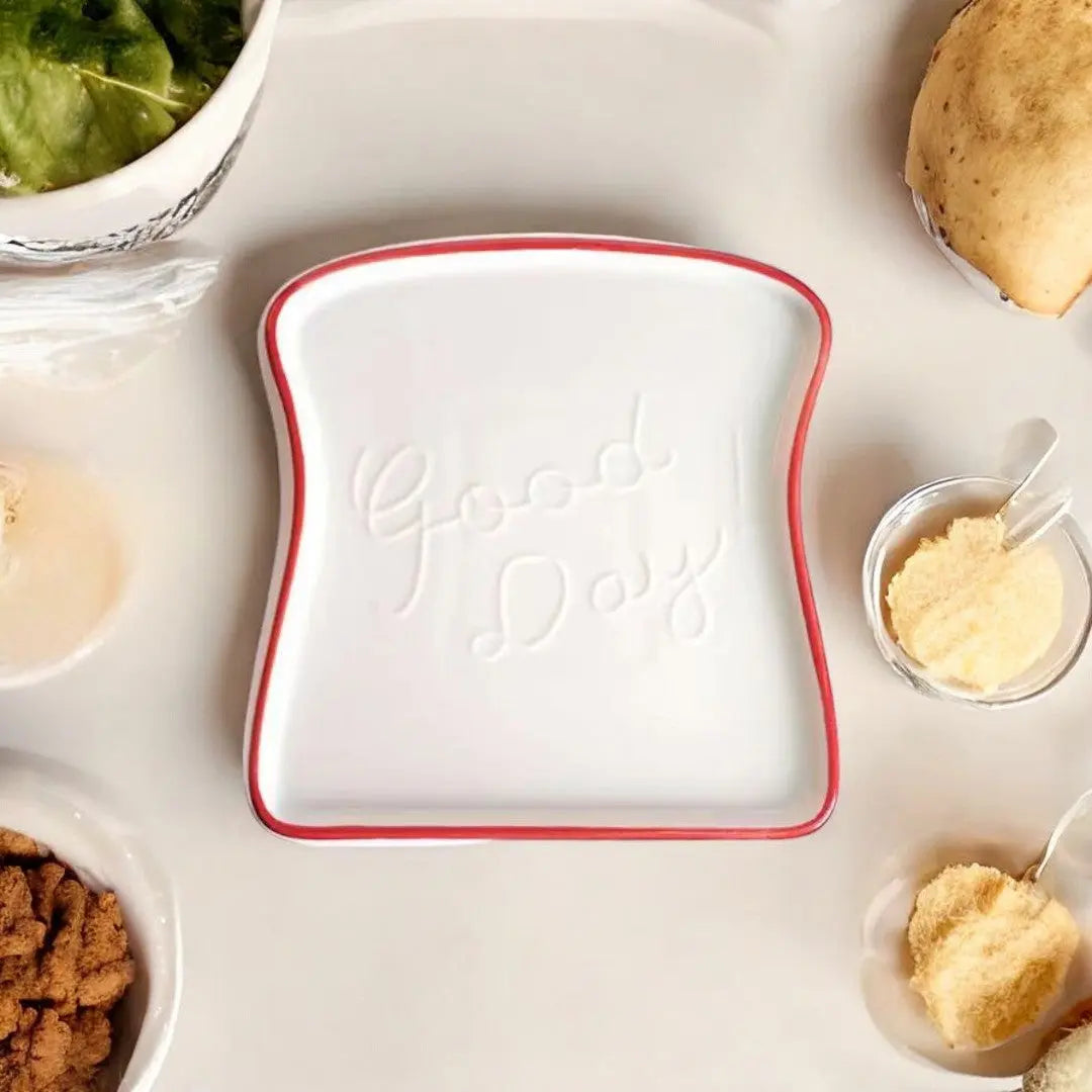 Platti Toast Shaped Ceramic Plate Inovessa