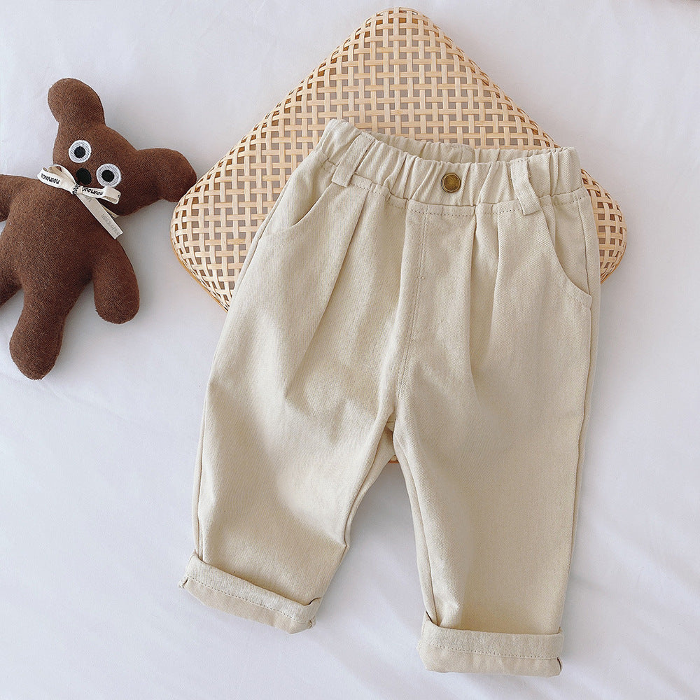 Comfy Kids Pants with Soft Stretchy Fabric Design - Lusomart