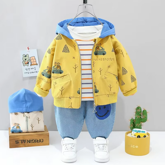 Cozy Kids 3-Piece Pajama Set for Boys and Girls - Lusomart