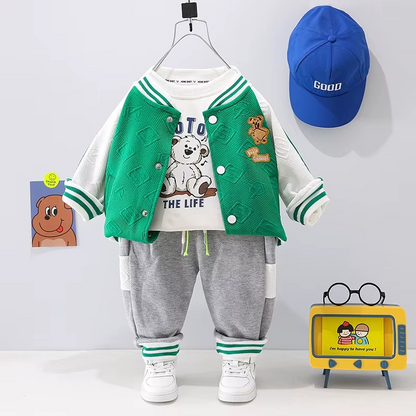 PlayPals™ – Comfortable 3-Piece Toddler Set – Warm Playwear Set 11